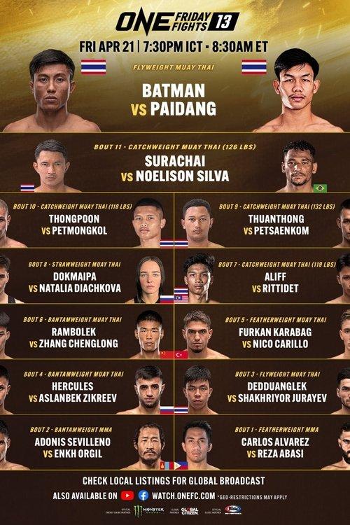 ONE Friday Fights 13: Batman vs. Paidang 2023 official movie poster