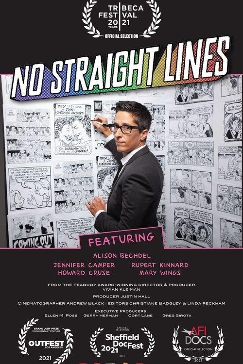 No Straight Lines: The Rise of Queer Comics 2021 official movie poster
