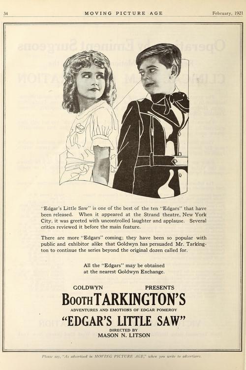 Edgar's Little Saw 1920 official movie poster
