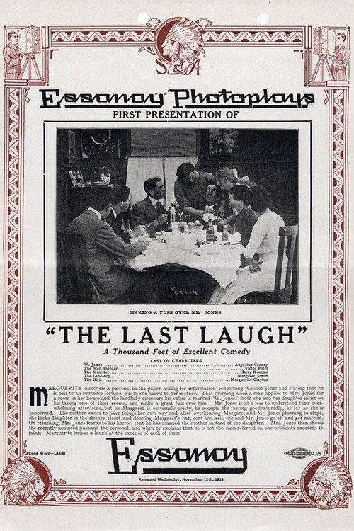 The Last Laugh 1913 official movie poster