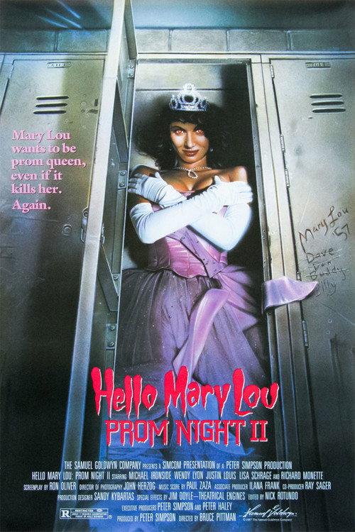 Hello Mary Lou: Prom Night II 1987 official movie poster