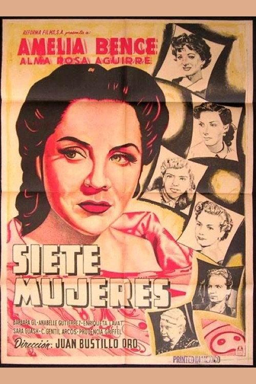 Siete mujeres 1953 official movie poster