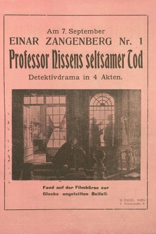 Professor Nissens seltsamer Tod 1917 official movie poster