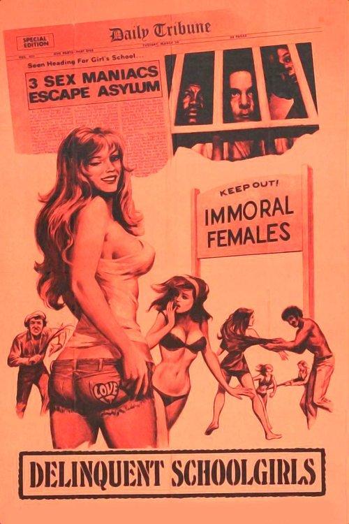 Delinquent Schoolgirls 1975 official movie poster