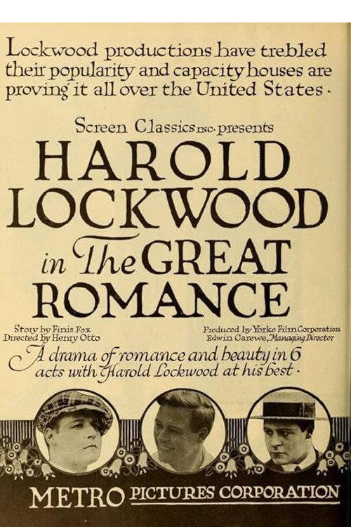The Great Romance 1919 official movie poster