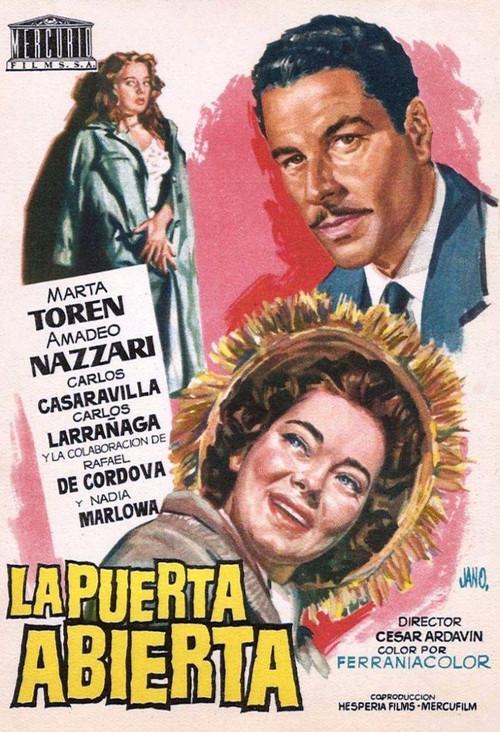 La puerta abierta 1957 official movie poster