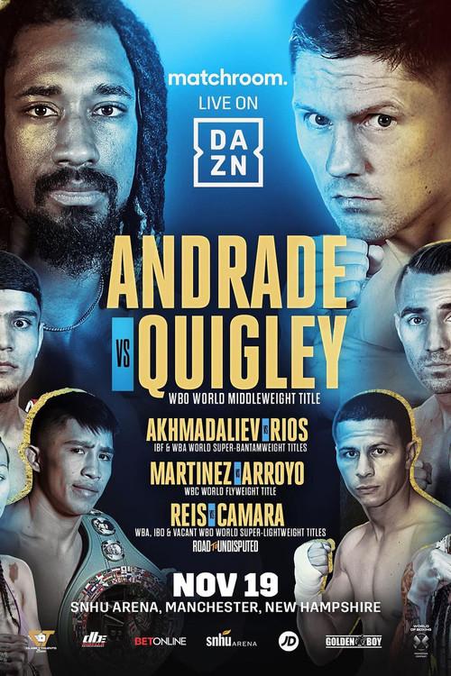 Demetrius Andrade vs. Jason Quigley 2021 official movie poster