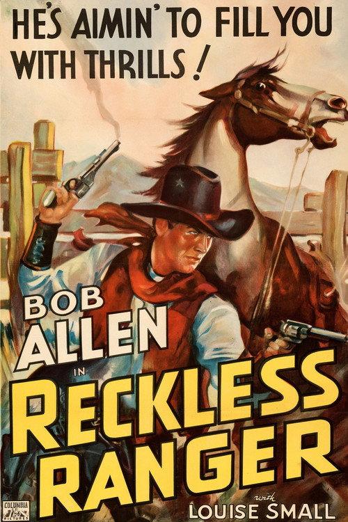 Reckless Ranger 1937 official movie poster