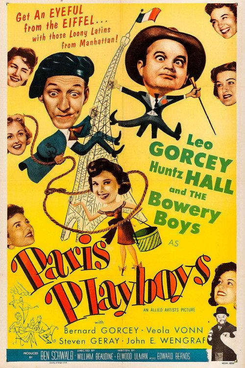 Paris Playboys 1954 official movie poster