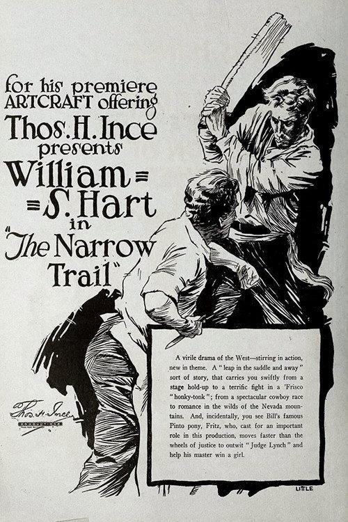 The Narrow Trail 1917 official movie poster