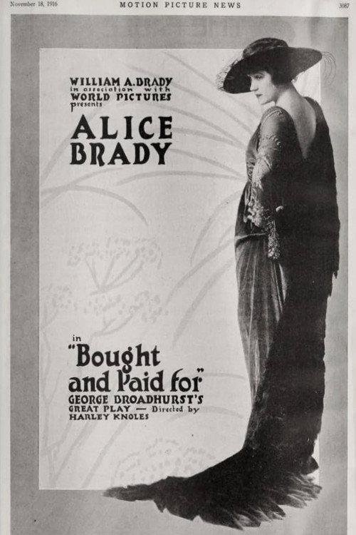 Bought and Paid For 1916 official movie poster