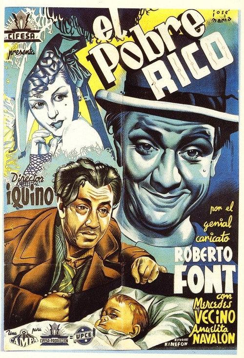 El pobre rico 1942 official movie poster