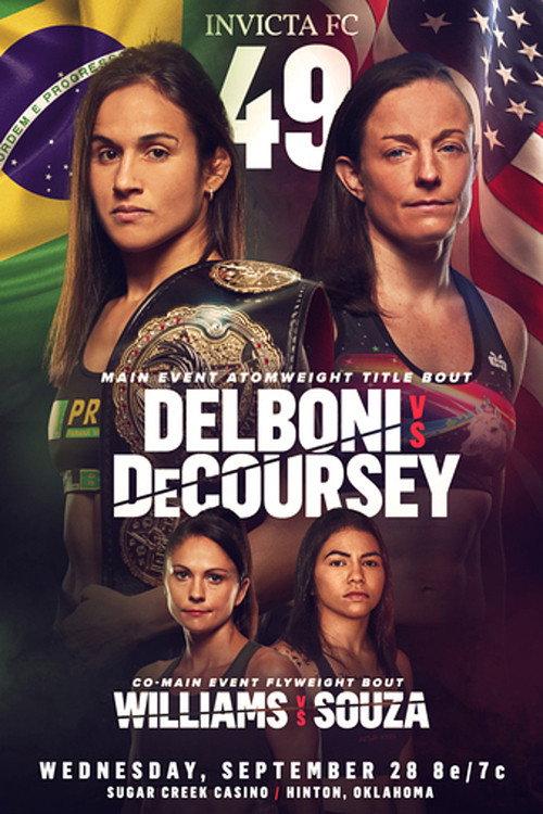 Invicta FC 49: Delboni vs. DeCoursey 2022 official movie poster