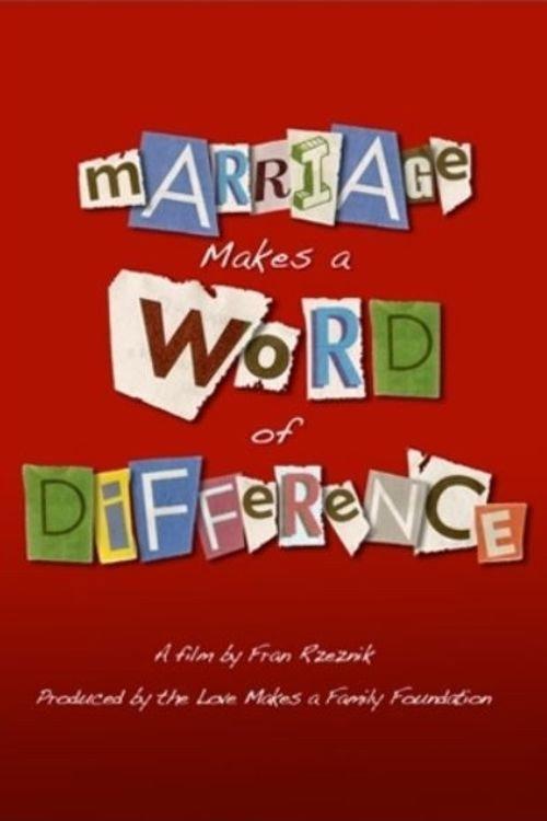 Marriage Makes a Word of Difference 2008 official movie poster