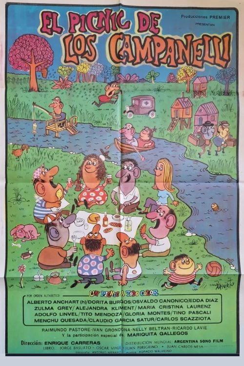 El picnic de los Campanelli 1972 official movie poster