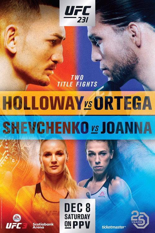 UFC 231: Holloway vs. Ortega 2018 official movie poster