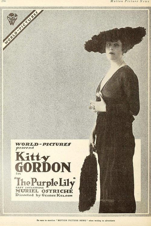 The Purple Lily 1918 official movie poster