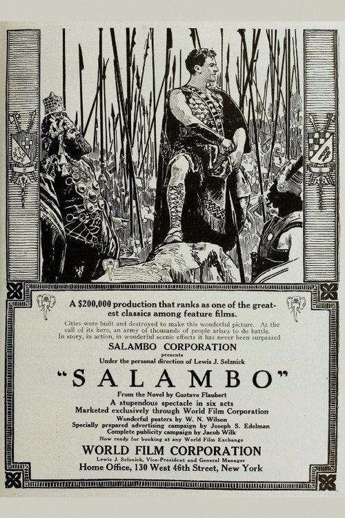 Salambo 1914 official movie poster