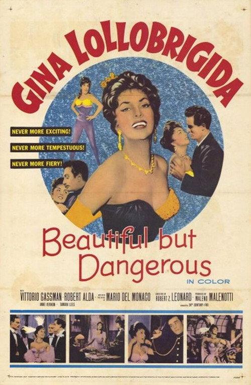 Beautiful But Dangerous 1955 official movie poster