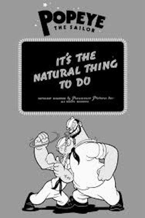 It's the Natural Thing to Do 1939 official movie poster