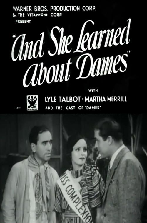 And She Learned About Dames 1934 official movie poster