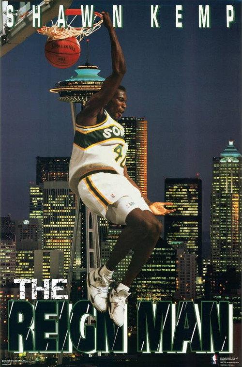 Shawn Kemp - The Reign Man 1995 official movie poster