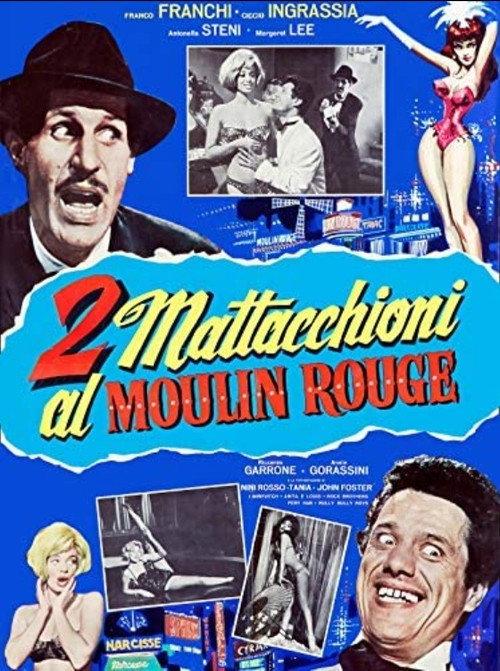 2 mattacchioni al Moulin Rouge 1964 official movie poster