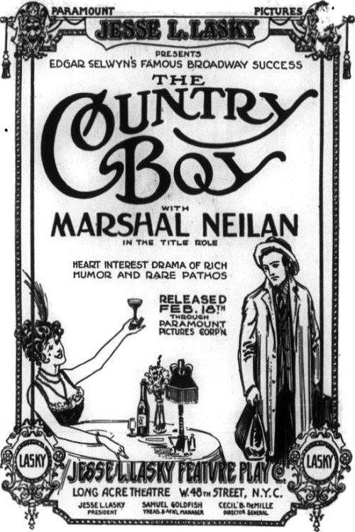 The Country Boy 1915 official movie poster