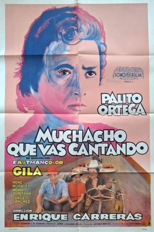 Muchacho que vas cantando 1971 official movie poster
