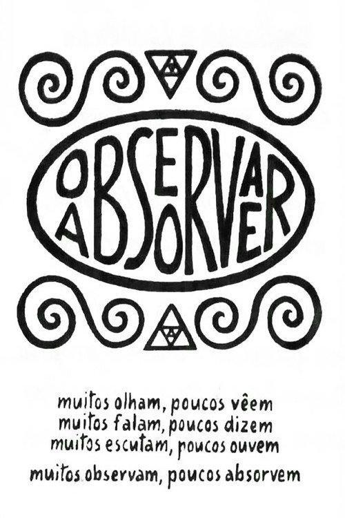 Observar e Absorver 2016 official movie poster