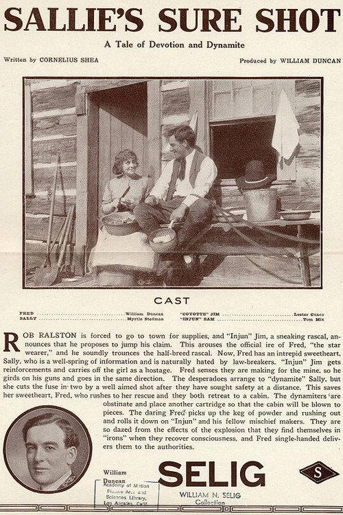 Sallie's Sure Shot 1913 official movie poster