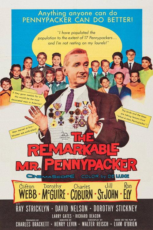 The Remarkable Mr. Pennypacker 1959 official movie poster