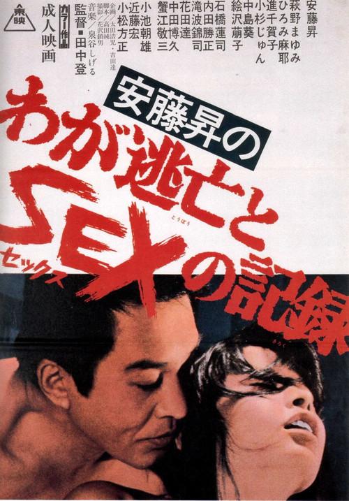 Noboru Ando's Chronicle of Fugitive Days and Sex 1976 official movie poster