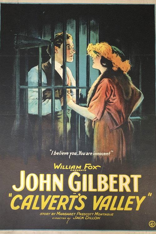 Calvert's Valley 1922 official movie poster