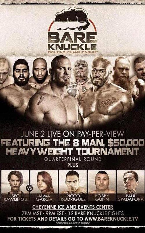 Bare Knuckle Fighting Championship 1 2018 official movie poster