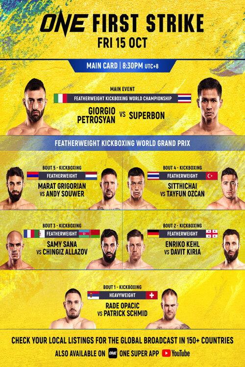 One Championship: First Strike 2021 official movie poster