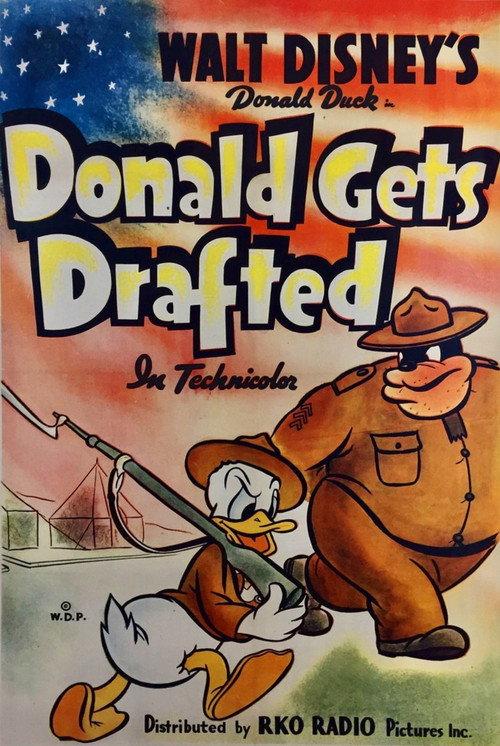 Donald Gets Drafted 1942 official movie poster