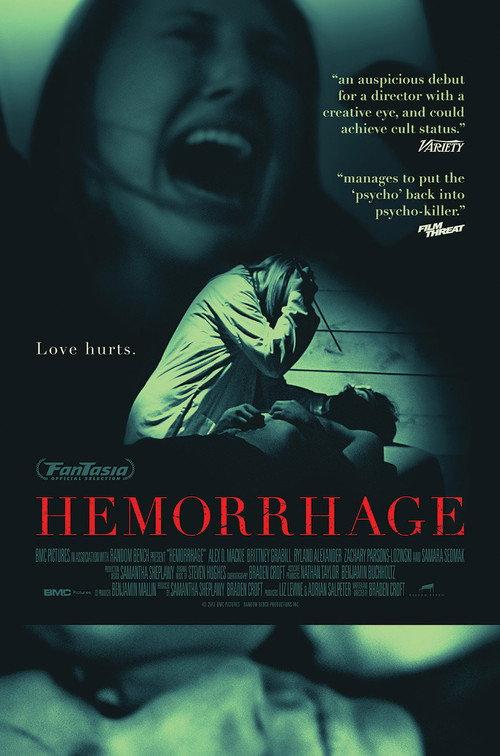 Hemorrhage 2012 official movie poster