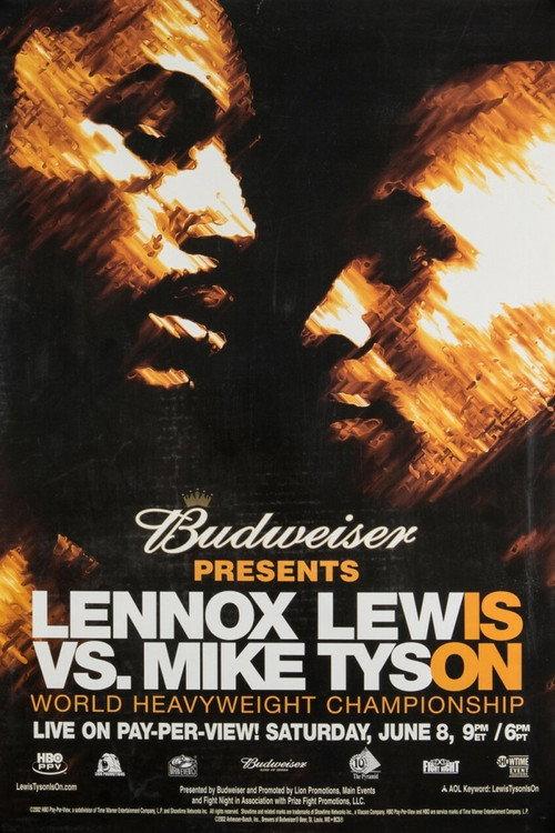 Lennox Lewis vs. Mike Tyson 2002 official movie poster