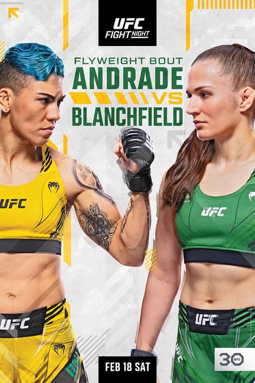 UFC Fight Night 219: Andrade vs. Blanchfield 2023 official movie poster