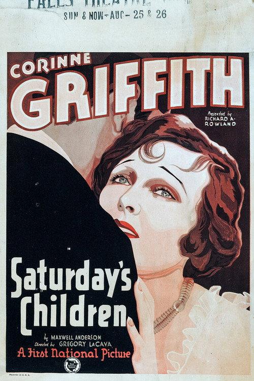 Saturday's Children 1929 official movie poster