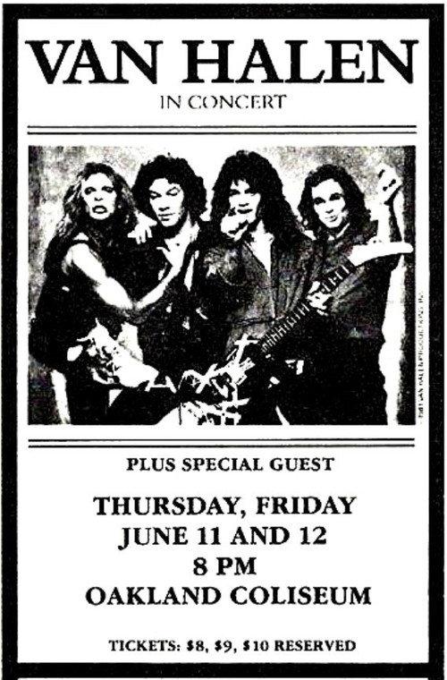 Van Halen: Oakland, CA @ Oakland Arena 1981 1981 official movie poster