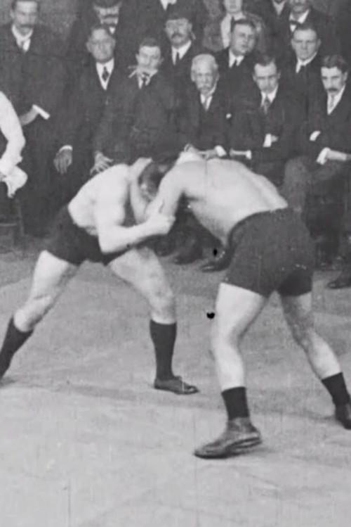 Hackenschmidt-Rogers [The Great Wrestling Match] 1908 official movie poster