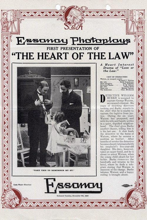 The Heart of the Law 1913 official movie poster