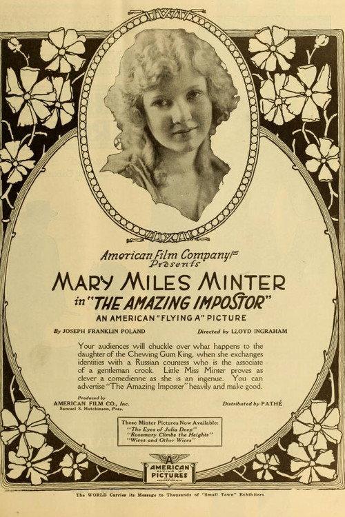 The Amazing Impostor 1919 official movie poster
