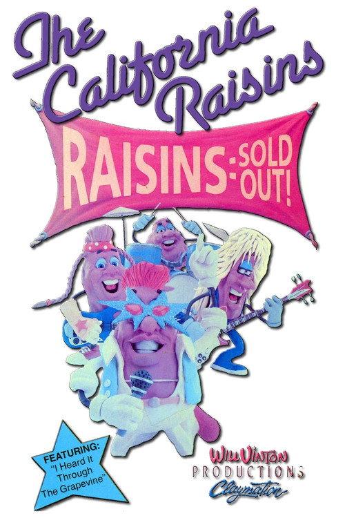 Raisins Sold Out: The California Raisins II 1990 official movie poster
