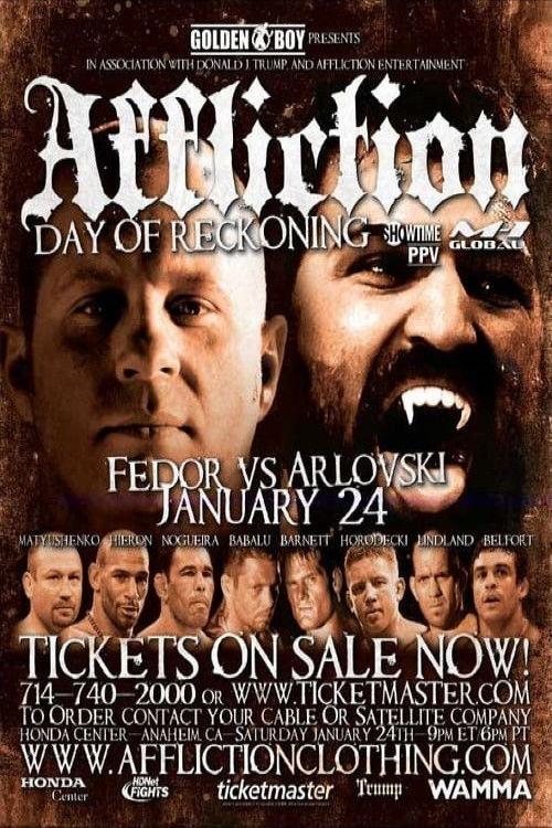 Affliction: Day of Reckoning 2009 official movie poster