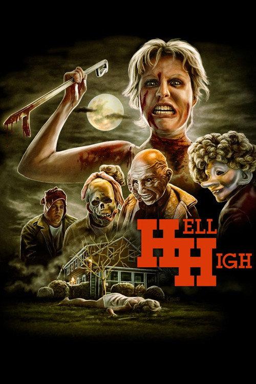 Hell High 1989 official movie poster