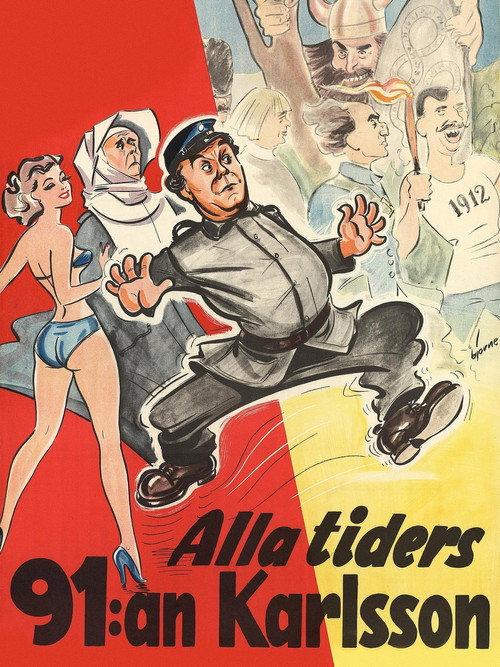 Alla tiders 91:an Karlsson 1953 official movie poster