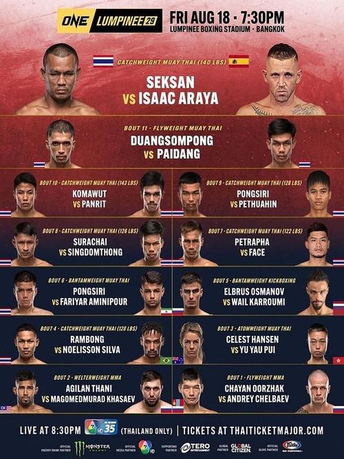 ONE Friday Fights 29: Saeksan vs. Araya 2023 official movie poster